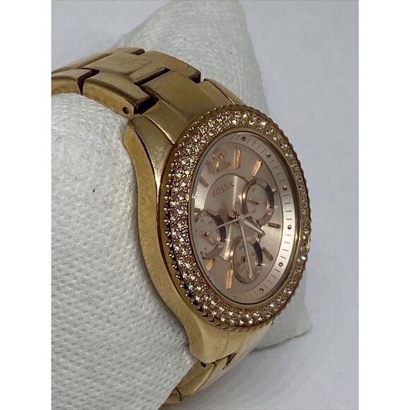Fossil ES3950 Women's Stainless Steel Analog Rose Gold Dial Quartz Watch XR408 - Picture 5 of 12